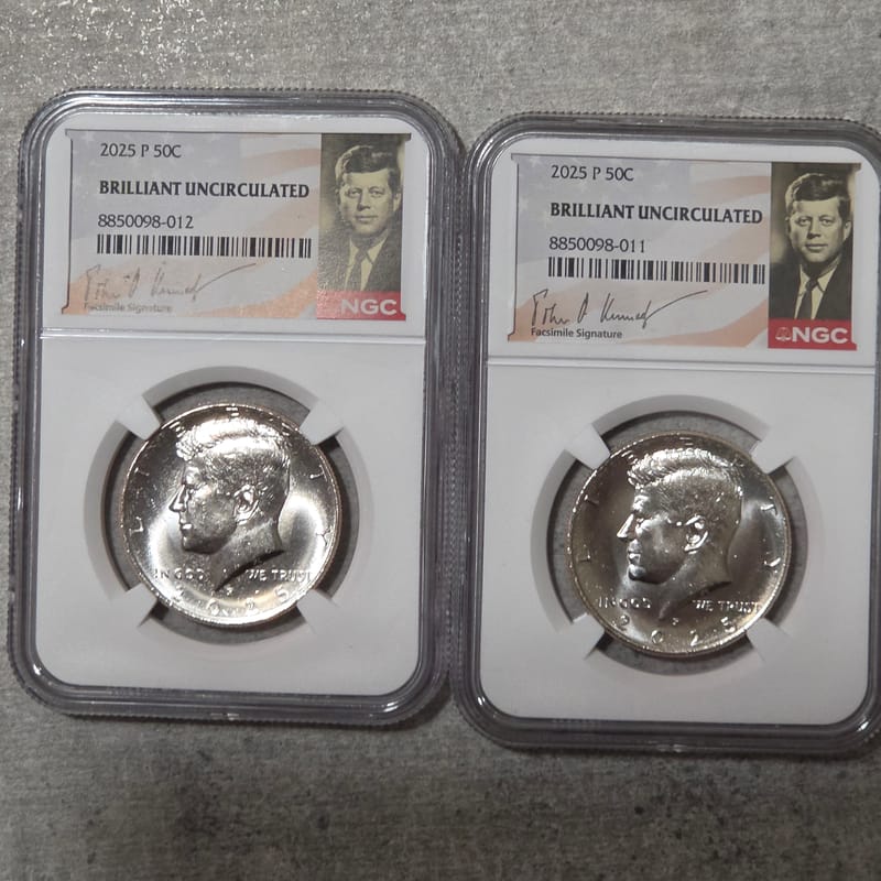 2025 D KENNEDY NGC brilliant Uncirculated $0.50 - Image 4