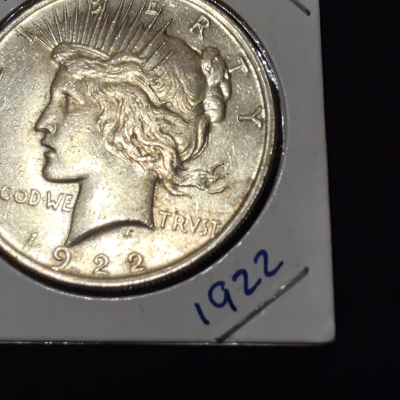 1922-S Peace silver dollar AU - Image 3