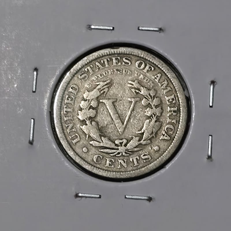 1911 P Liberty Head V Nickel 5 Cent F-VF - Image 5