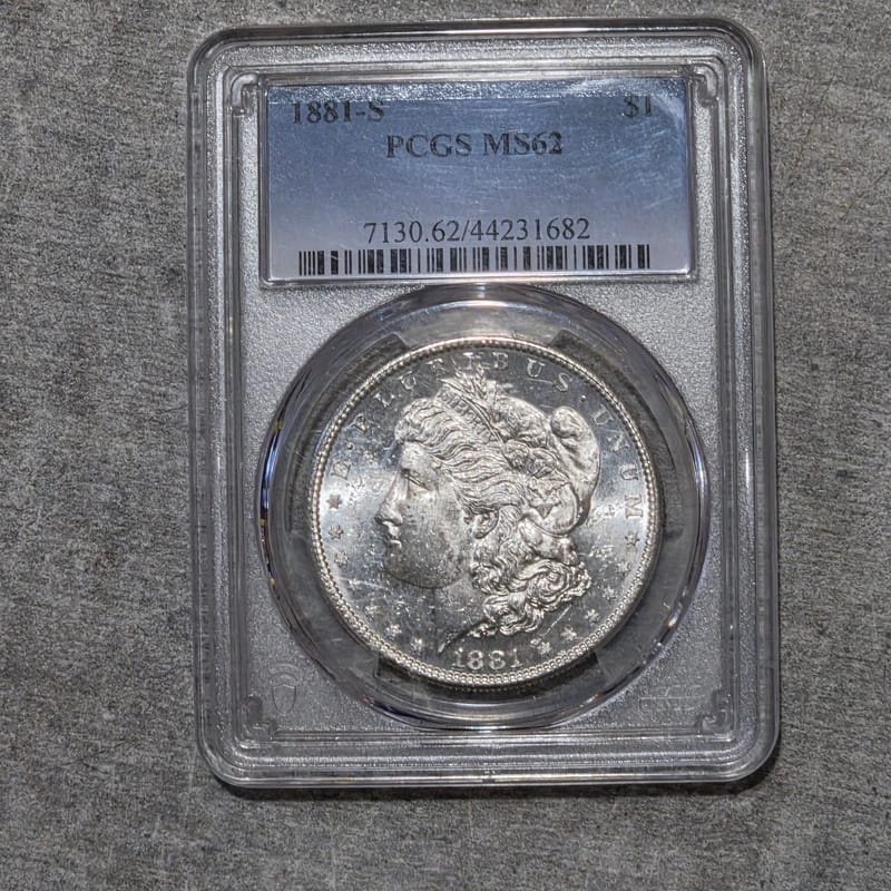 1881-S Morgan Silver Dollar PCGS MS62 - Image 5