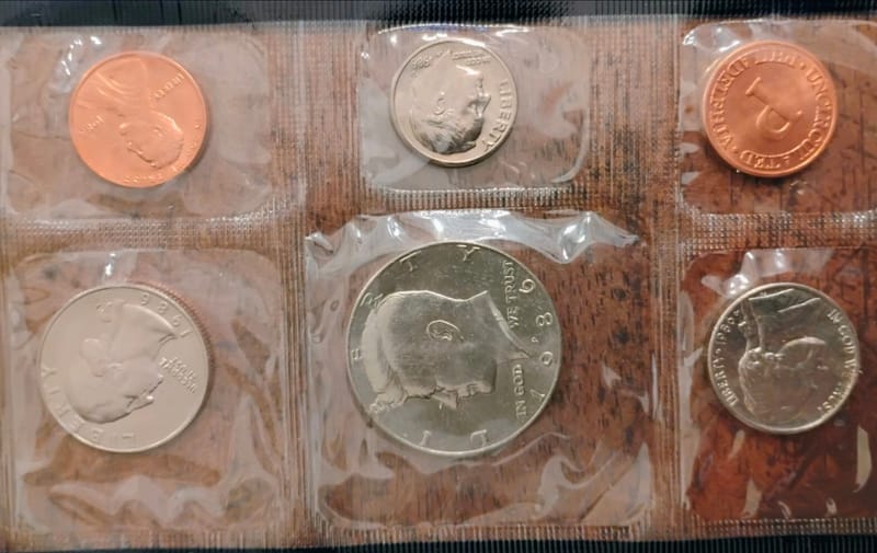 1986 United States Mint P&D Uncirculated Coin Set  - Image 2