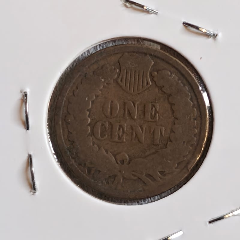 1886 Indian Head Cent TYPE 2 F-VF - Image 6