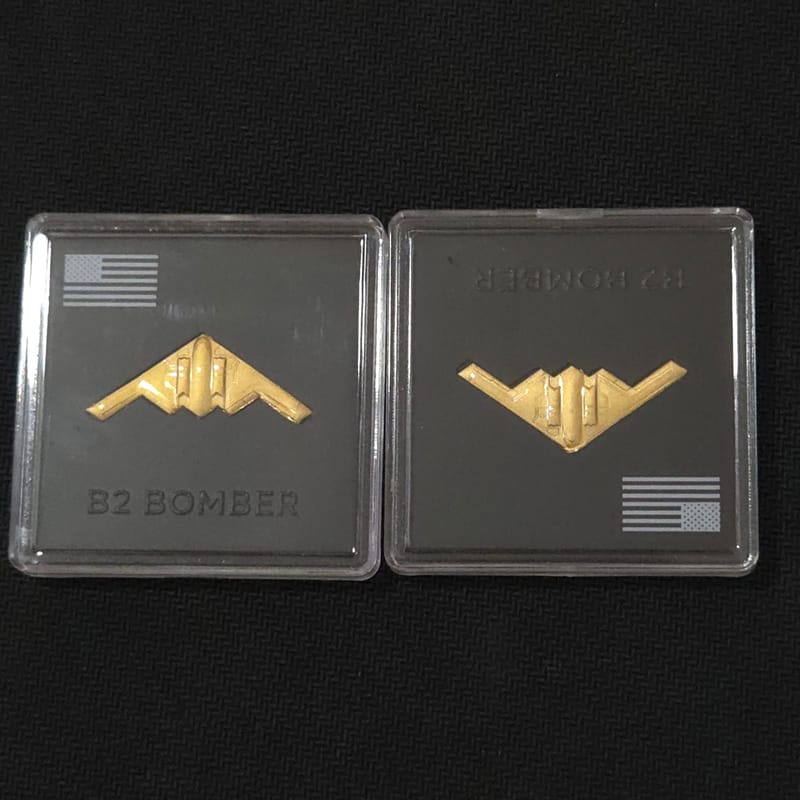 Northrop B-2 Bomber JET 1/20 Gram Shape Minted 24K - Image 1
