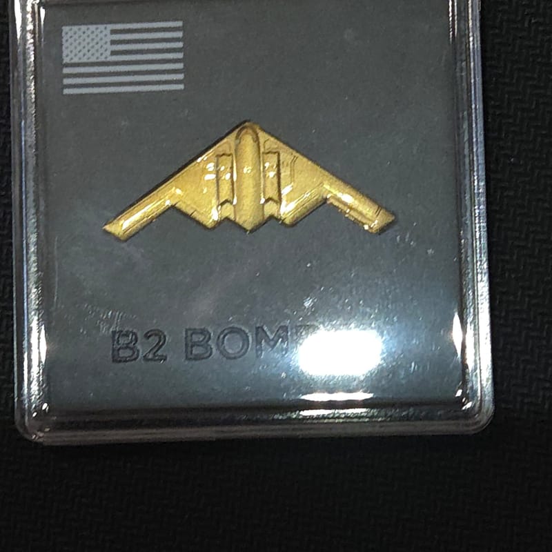 Northrop B-2 Bomber JET 1/20 Gram Shape Minted 24K - Image 5