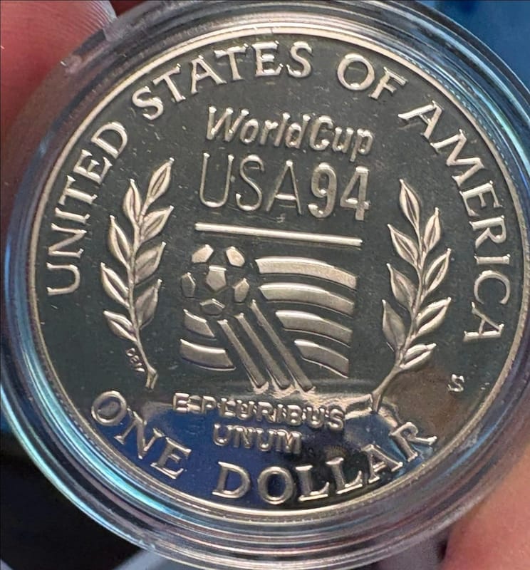 1994 FIFA World Cup USA Commemorative Proof 2Coins - Image 4