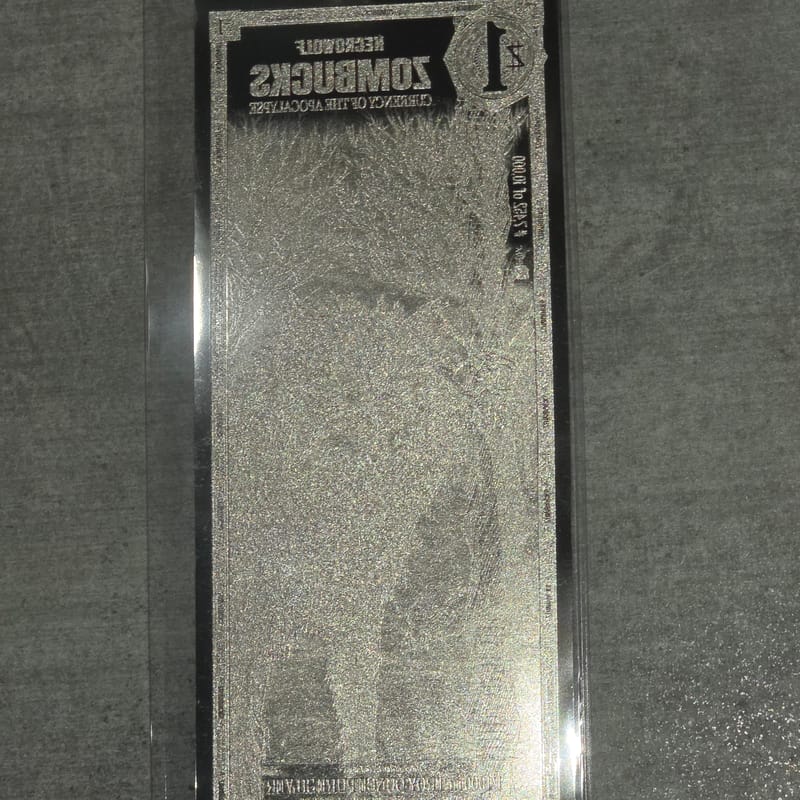 1 Zombucks World Necrowolf Silver Note (New) - Image 5