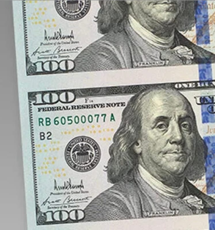 $100 - 4 Note Sheet (New York) Series 2025 - Image 5