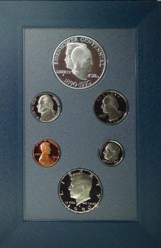 🇺🇸1990-S U.S. Mint Prestige Proof Set – 6 Coins - Image 3