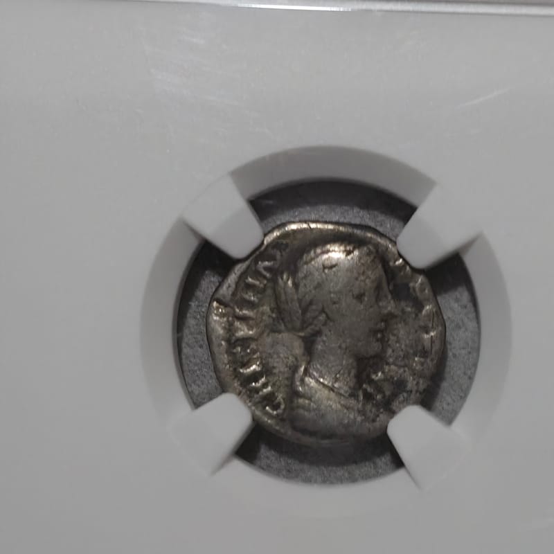 Roman Empire AD 177-182/3 AR Denarius Crispina NGC - Image 4