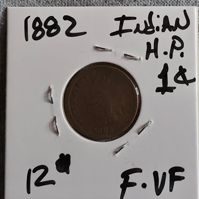 1882 Indian Head F-VF Cent - Image 3
