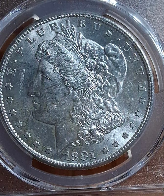 1881-S Morgan Silver Dollar PCGS MS62 - Image 2