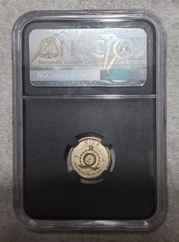 1 Gram 2026 Niue $1 Zombie Snowboard 1g 9KT Gold  - Image 6