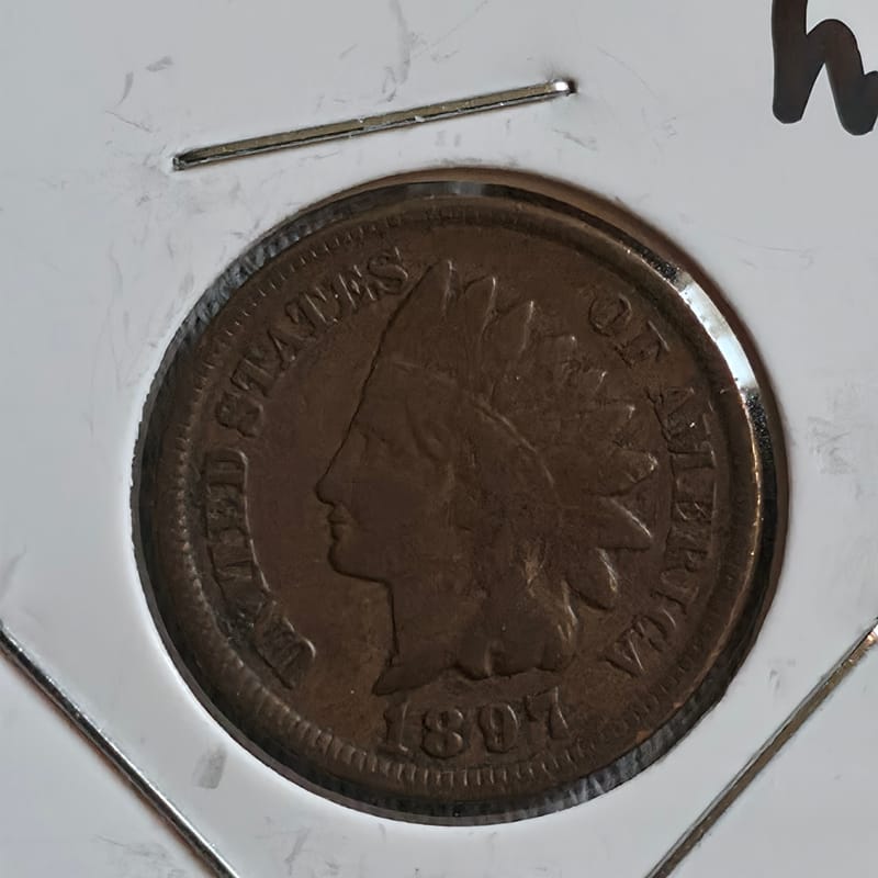 (2) 1897 Indian Head Cents in MS60 condition  - Image 6