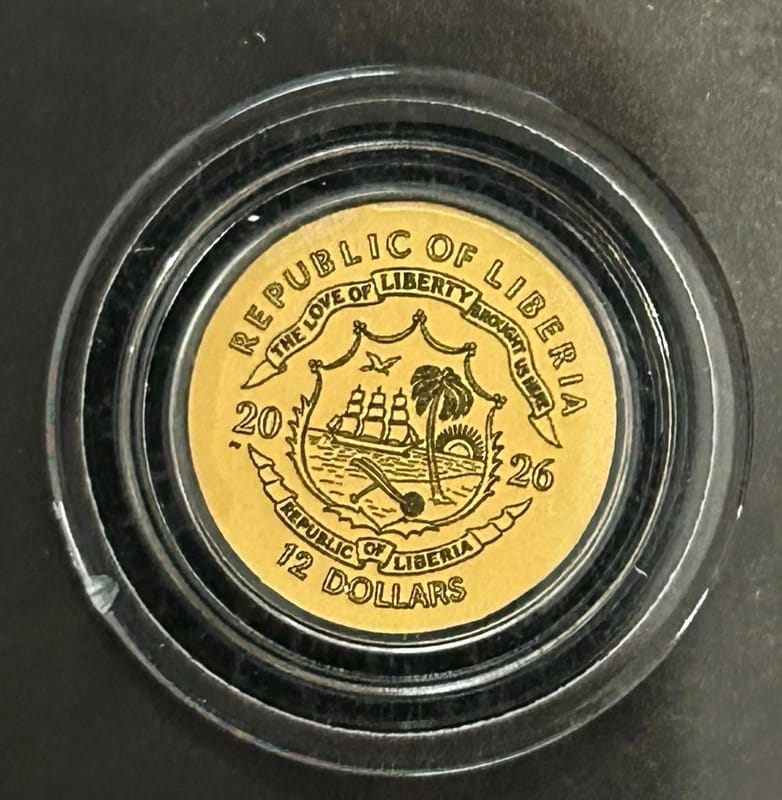2026 Republic of Liberia "Spartan" 1/1000 Troy Oz. - Image 5
