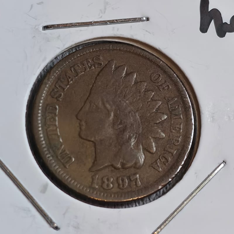 (2) 1897 Indian Head Cents in MS60 condition  - Image 4