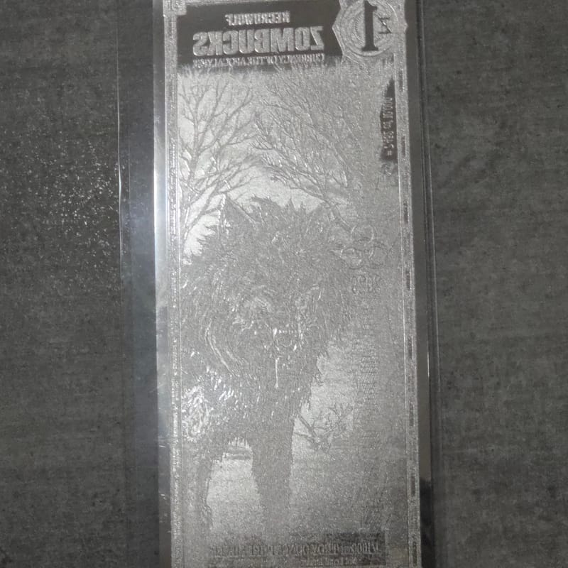 1 Zombucks World Necrowolf Silver Note (New) - Image 2