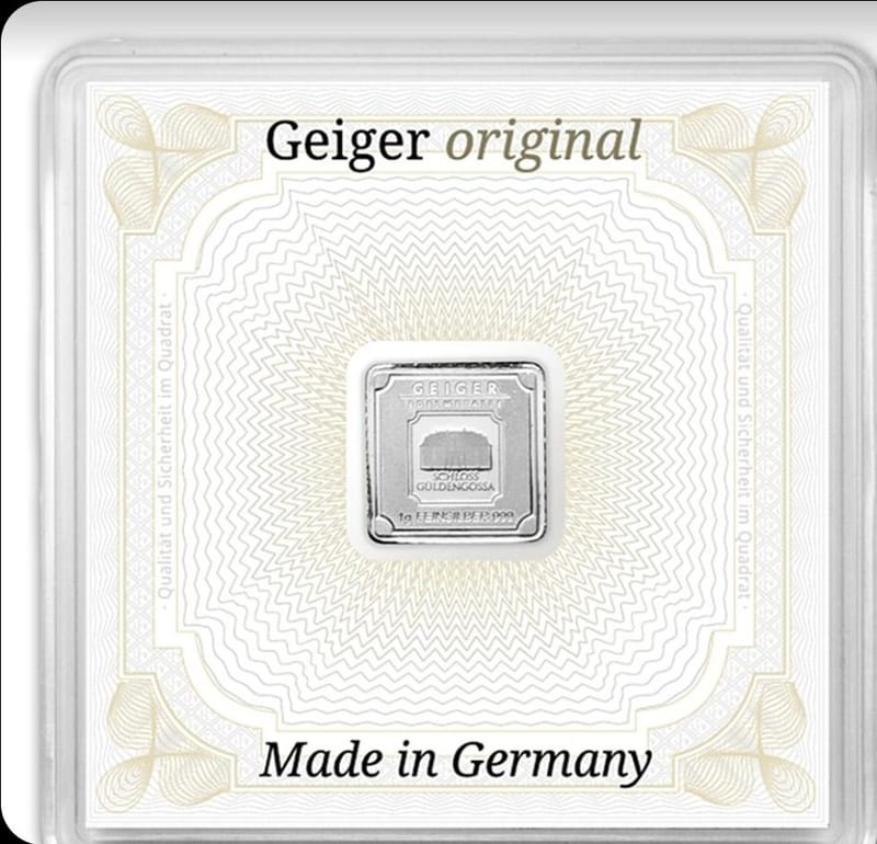 🪙 Geiger Edelmetalle 1-Gram Fine Silver Bar - Image 2