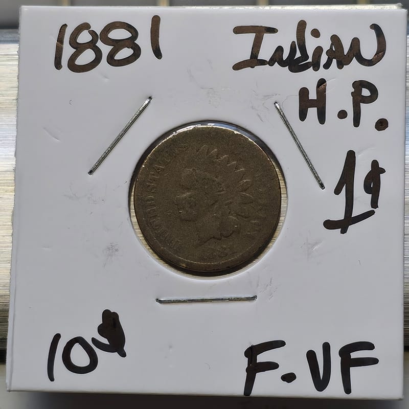 1881 Indian Head Cent F-VF  - Image 1