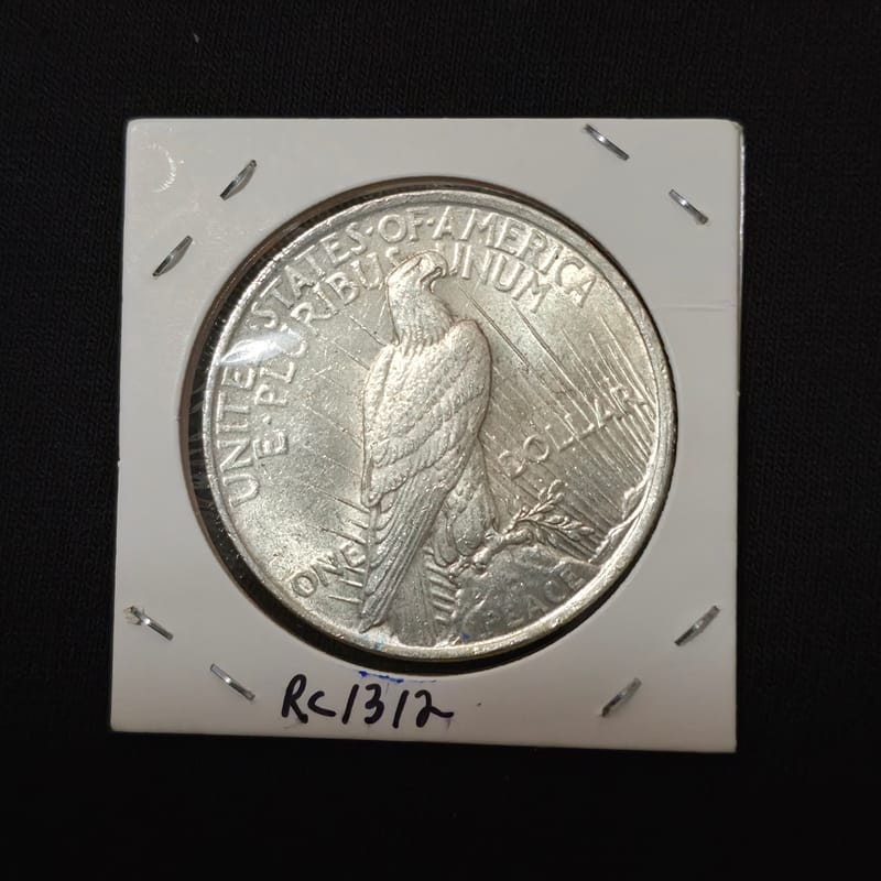 1922-S Peace silver dollar AU - Image 5