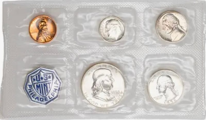 1956 PROOF SET * ORIGINAL * 5 Coin U.S. Mint  - Image 4