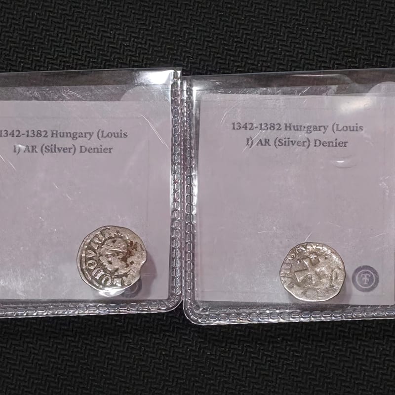 2silver Denier(Denár)coins from Kingdom of Hungary - Image 6