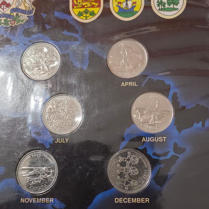 1999 Canada 25-Cent Millennium Quarter Set – - Image 3