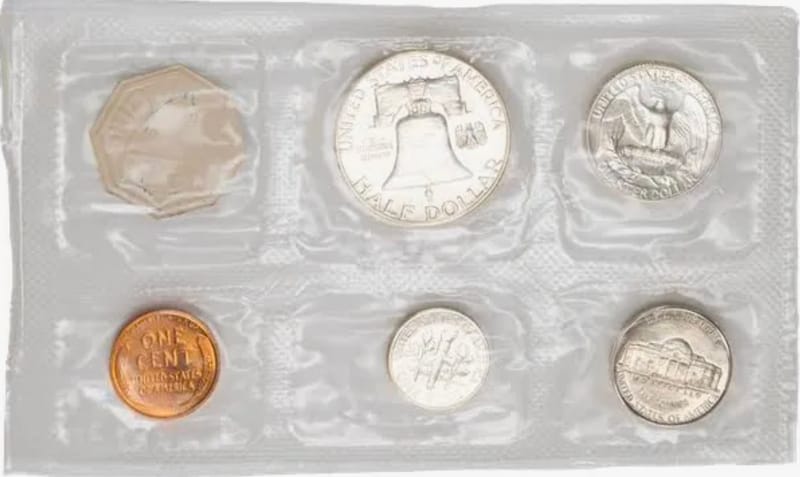 1956 PROOF SET * ORIGINAL * 5 Coin U.S. Mint  - Image 3