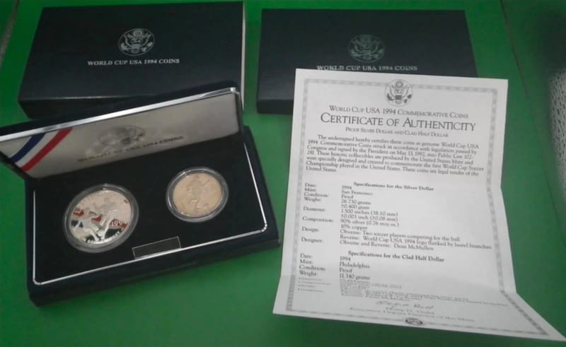 1994 FIFA World Cup USA Commemorative Proof 2Coins - Image 8