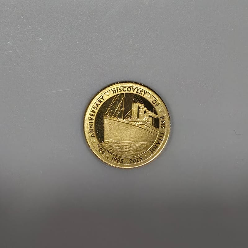 2025 Alderney G£5 Discovery RMS Titanic Gold PF69 - Image 3