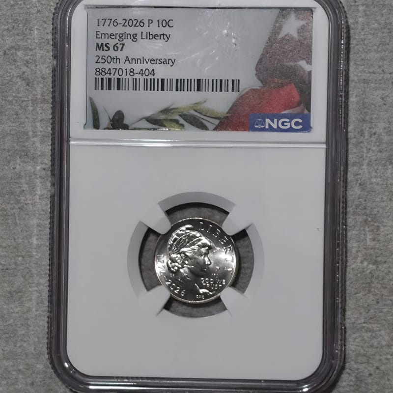1776-2026 P EMERGING LIBERTY  10C NGC MS67 250th  - Image 4