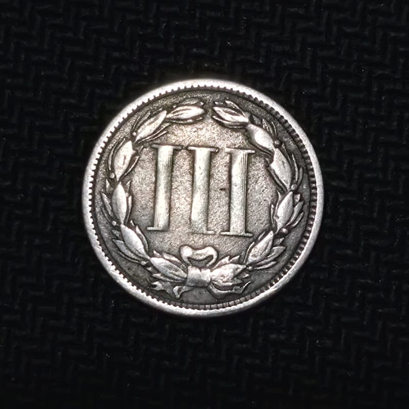 💢 1867 United States Three-Cent Nickel – Liberty  - Image 2