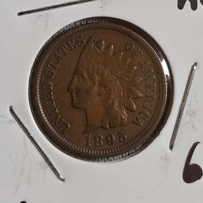 1895 Indian Head Cent in MS60+ Condition  - Image 6