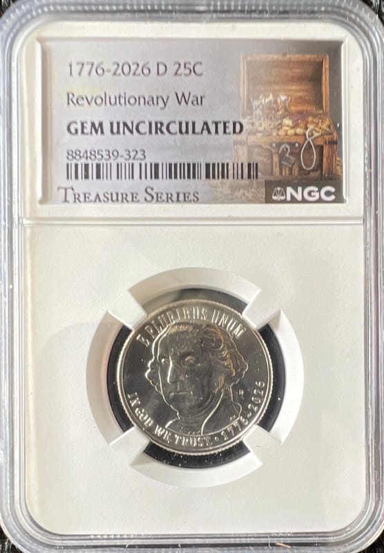 2026-D 25C Revolutionary War 1776-2026 GEM Unc. - Image 1