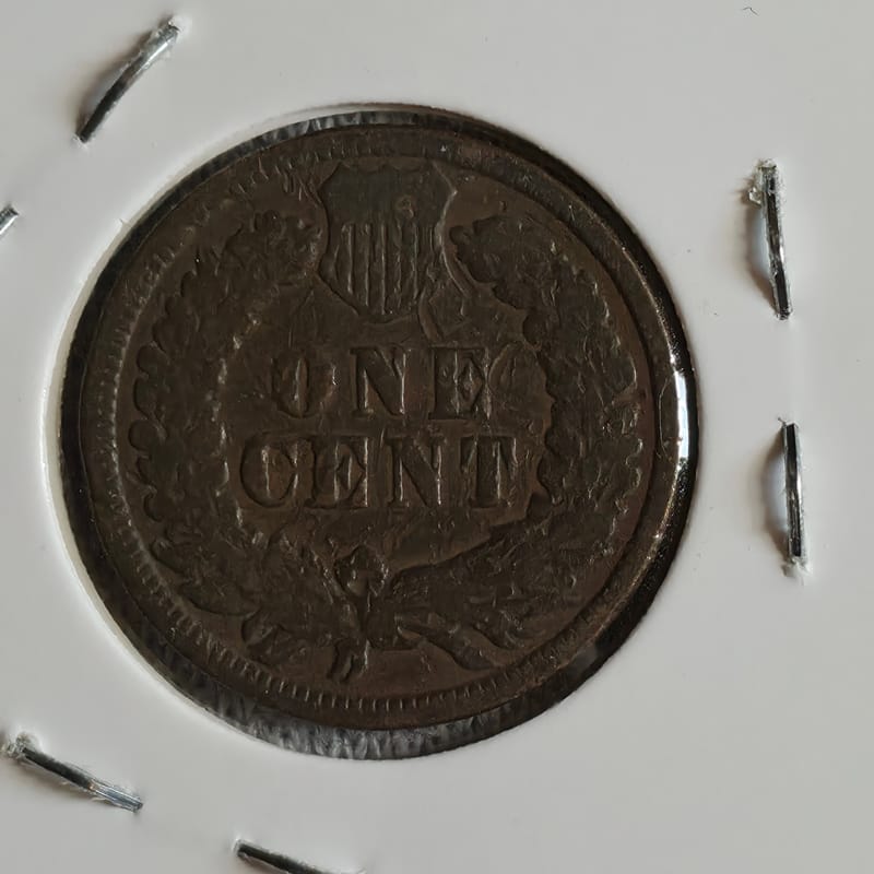 1889 Indian Head Cent Toned  - Image 2