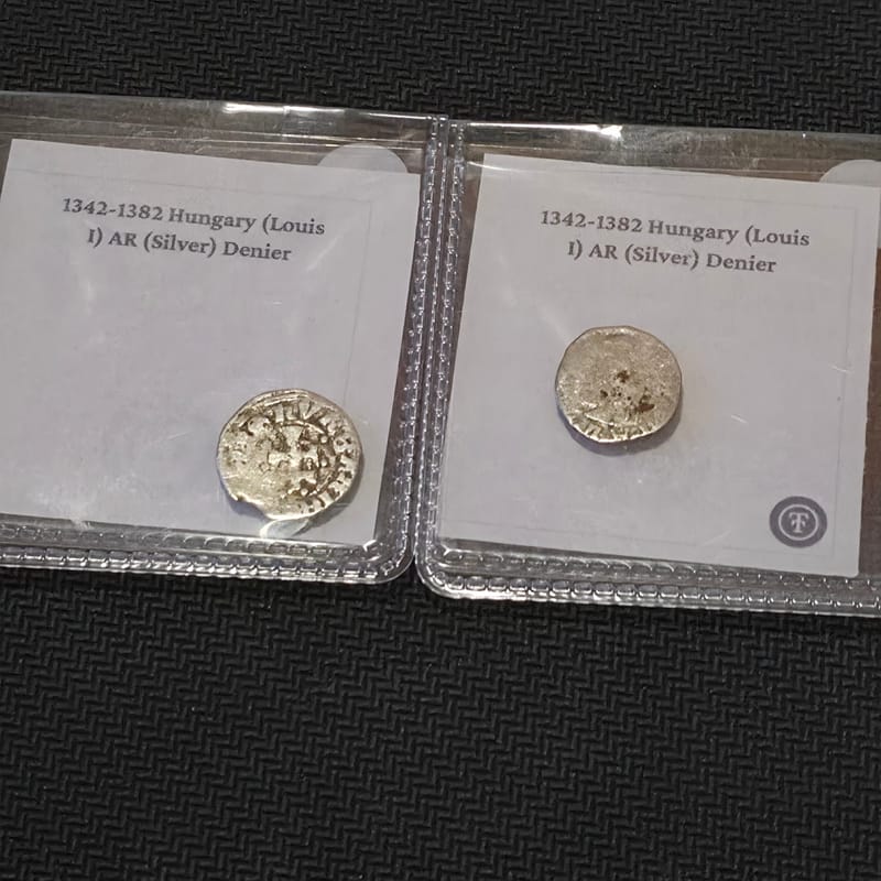 2silver Denier(Denár)coins from Kingdom of Hungary - Image 3