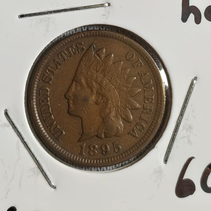 1895 Indian Head Cent in MS60+ Condition  - Image 4