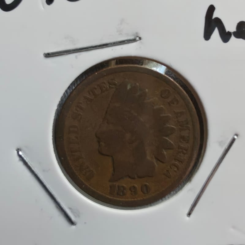 1890 Indian Head Cent EF  - Image 6