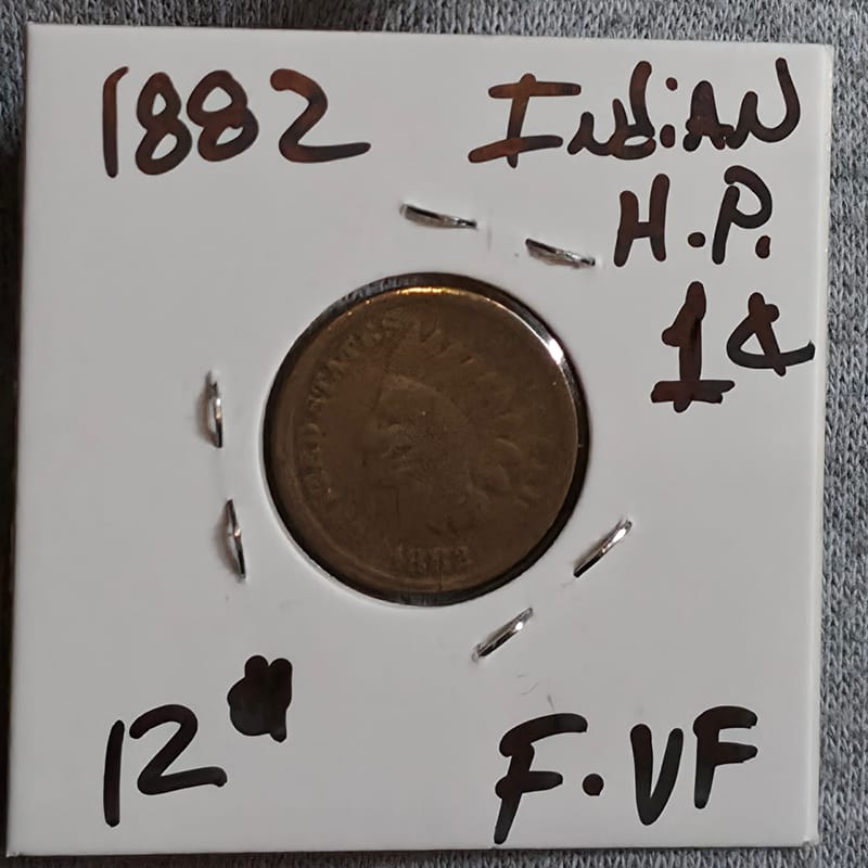 1882 Indian Head F-VF Cent - Image 1