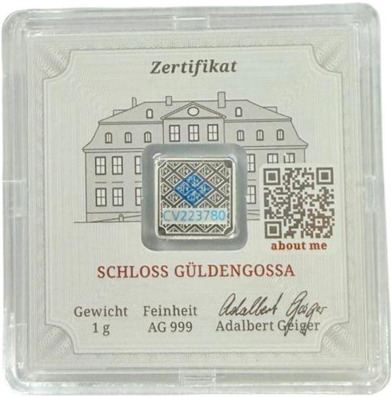 🪙 Geiger Edelmetalle 1-Gram Fine Silver Bar - Image 1