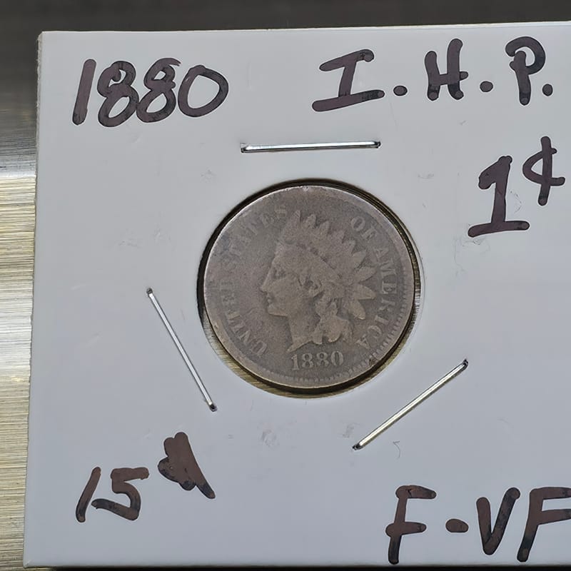 1880 Indian Head Penny F-VF  - Image 6