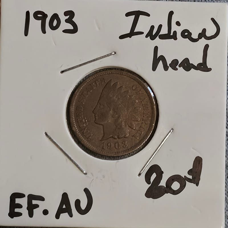 1903 Indian Head Cent in EF- condition  - Image 6