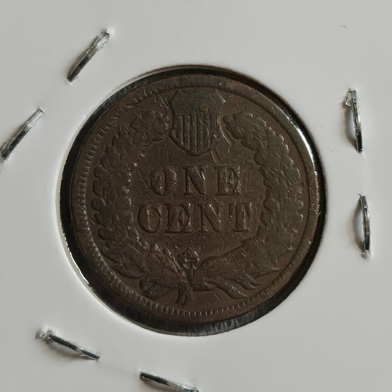 1889 Indian Head Cent Toned  - Image 6