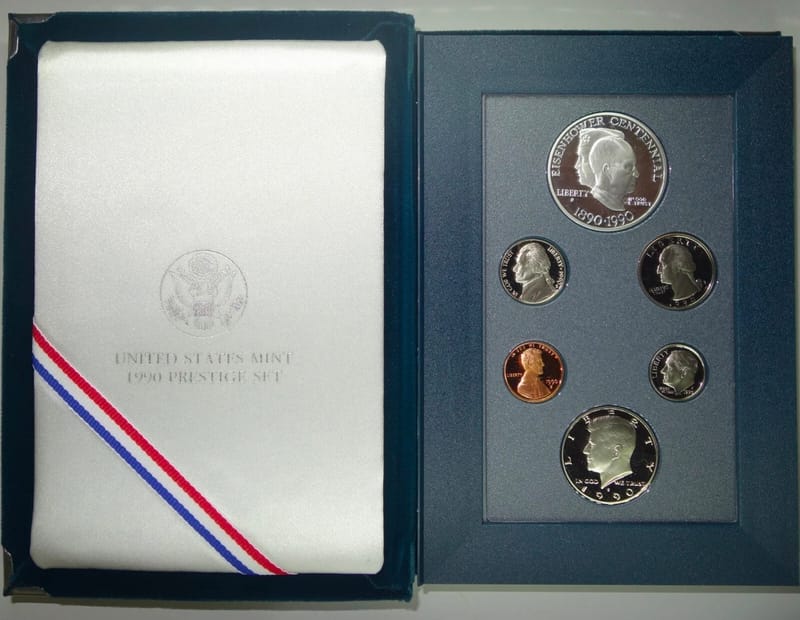 🇺🇸1990-S U.S. Mint Prestige Proof Set – 6 Coins - Image 1