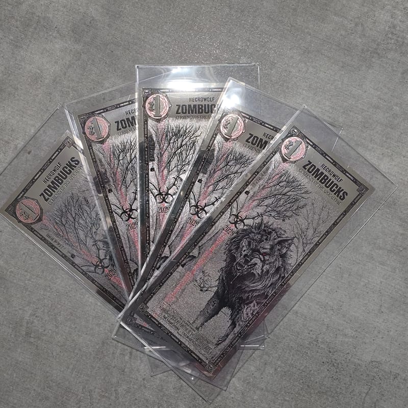 1 Zombucks World Necrowolf Silver Note (New) - Image 6