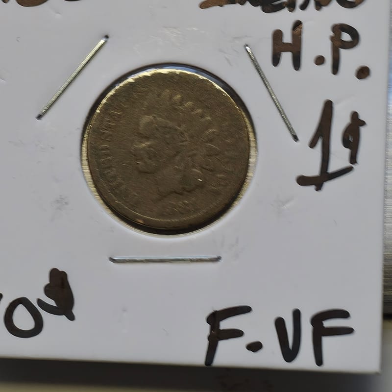 1881 Indian Head Cent F-VF  - Image 5