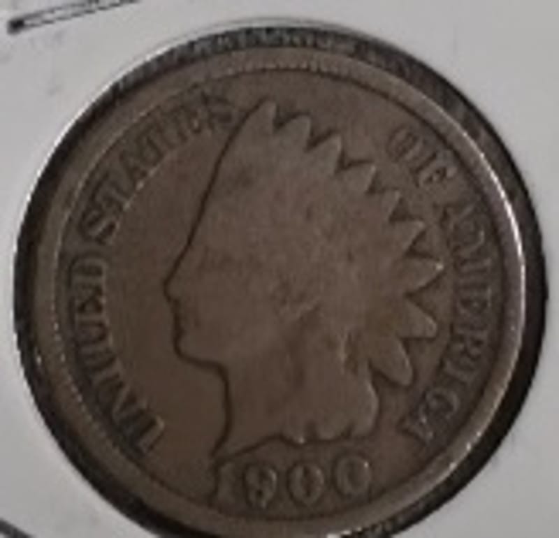 (2) 1900 Indian Head Cent in EF + condition  - Image 3