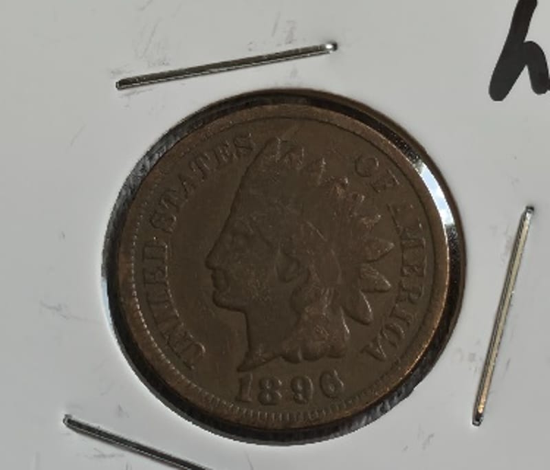 1896 Indian Head Cent TONER  - Image 2
