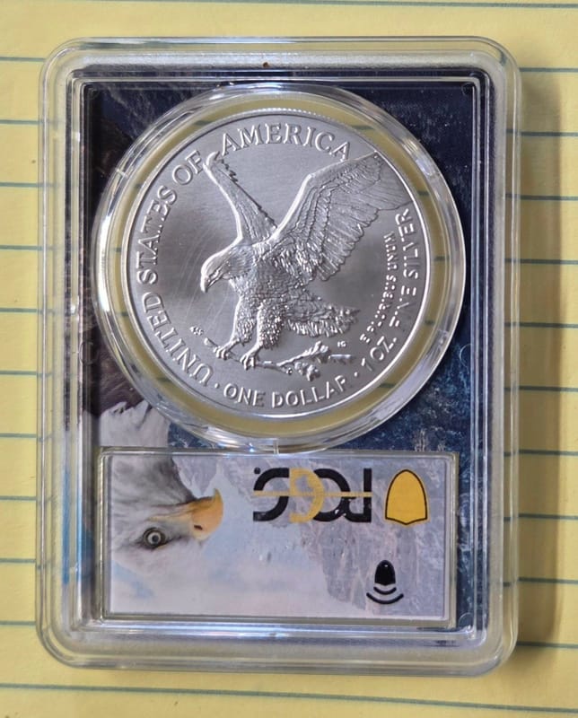 2025  $1  PCGS MS70  Silver Eagle - Image 2