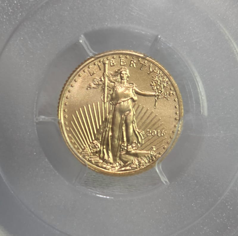 2016  $5  PCGS MS70  Gold Eagle - 30th Anniversary - Image 3