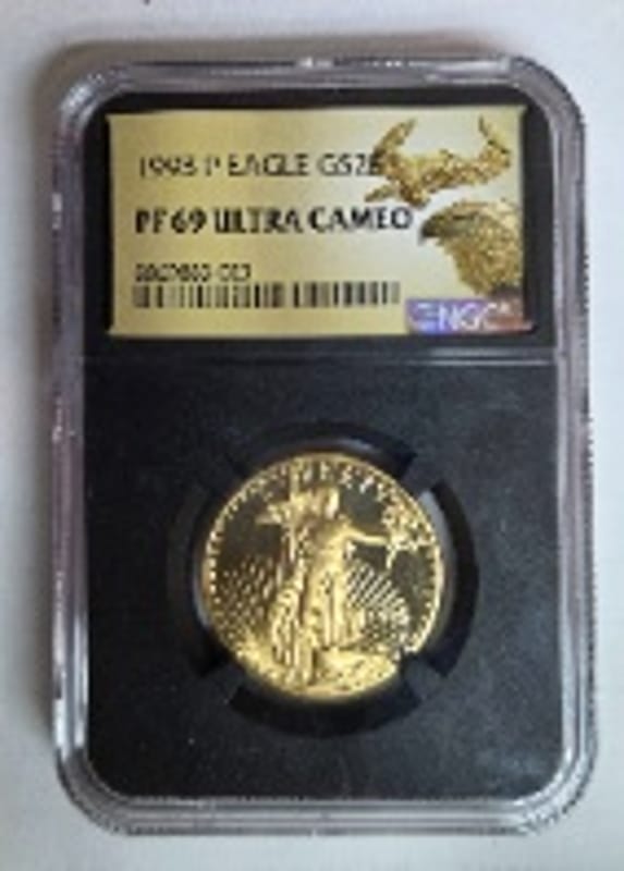 1993-P $25 Gold Eagle NGC PF69 Ultra Cameo  - Image 1